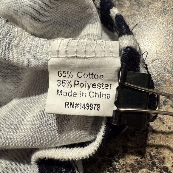 Elsie & Zoey Dress Shift Terry Nautical Minimalist Coastal Preppy Blue Size L/XL - Picture 5 of 7